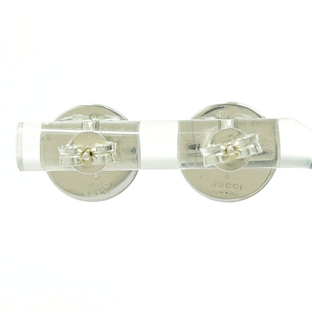 GUCCI Earrings G Logo Black Silver 925 Women Accessory Authentic