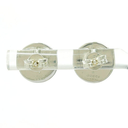 GUCCI Earrings G Logo Black Silver 925 Women Accessory Authentic