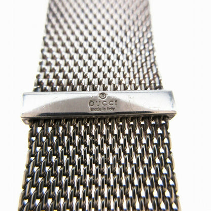 OLD GUCCI Bracelet Bangle Mesh Silver 925 Women Accessory Authentic