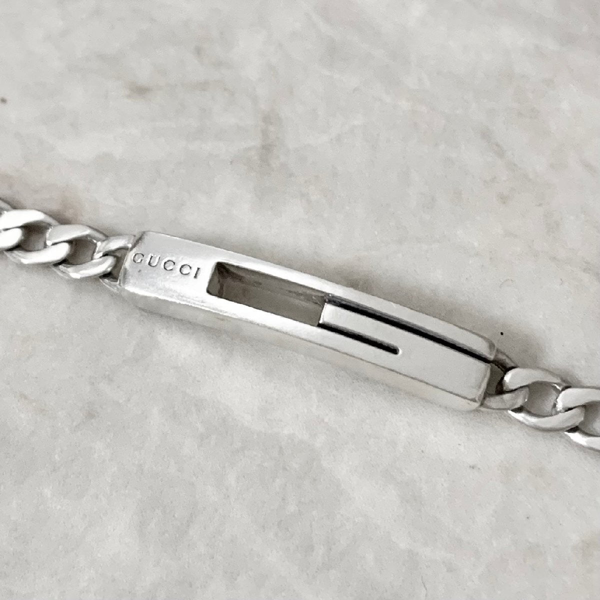 GUCCI Bracelet Bangle Cutout Silver 925 Women Accessory Authentic