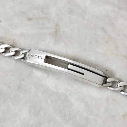 GUCCI Bracelet Bangle Cutout Silver 925 Women Accessory Authentic