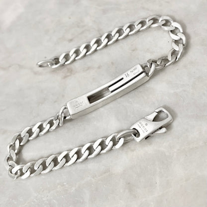 GUCCI Bracelet Bangle Cutout Silver 925 Women Accessory Authentic