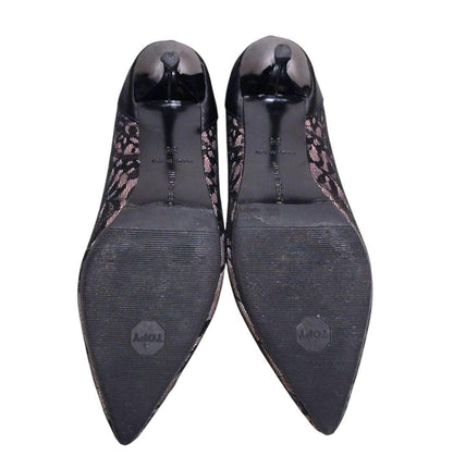 Manolo Blahnik Shoes Pumps Heel HANGISI EU 36 US 6 Black Authentic