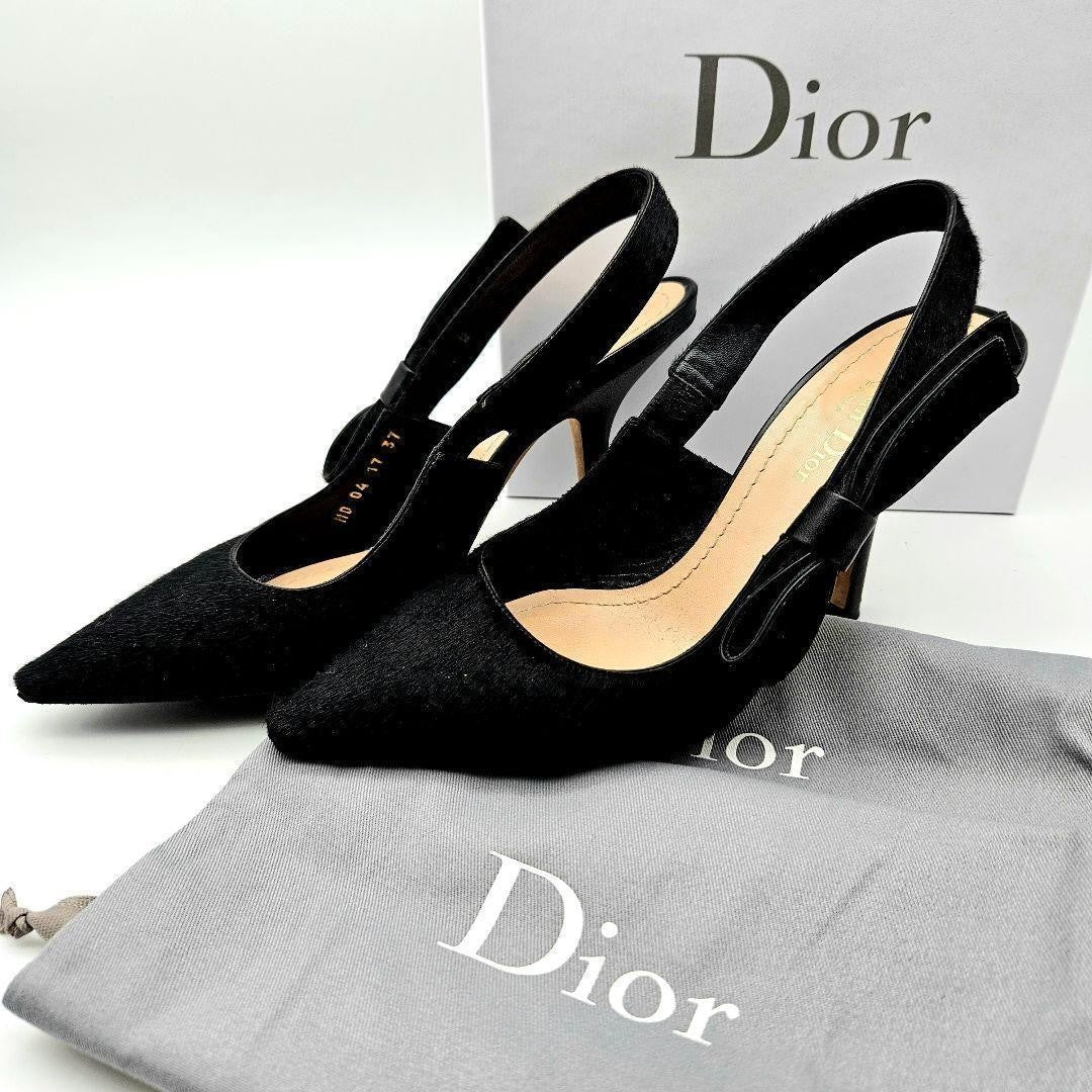 Christian Dior Shoes Pumps Heel EU 37 US 7 Black Authentic