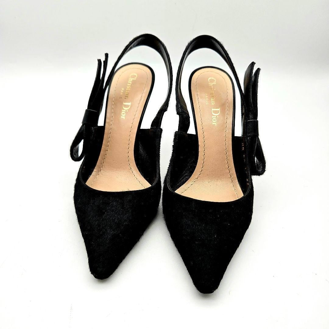 Christian Dior Shoes Pumps Heel EU 37 US 7 Black Authentic