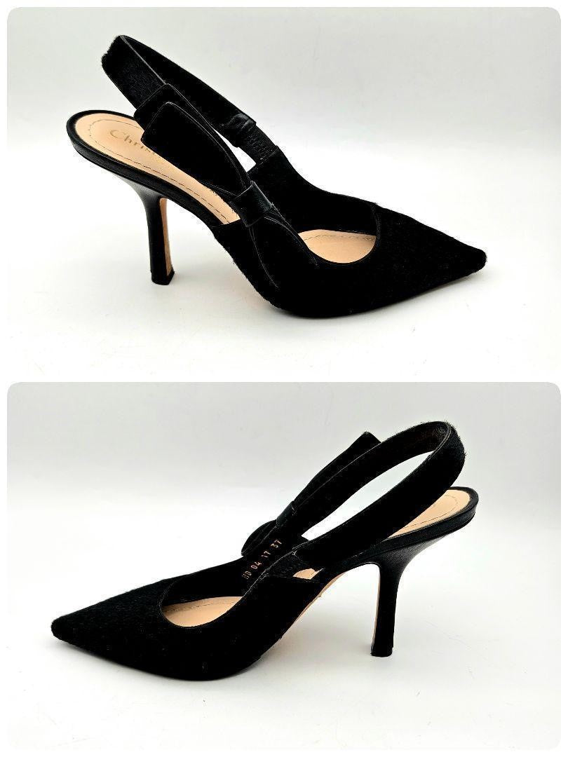 Christian Dior Shoes Pumps Heel EU 37 US 7 Black Authentic
