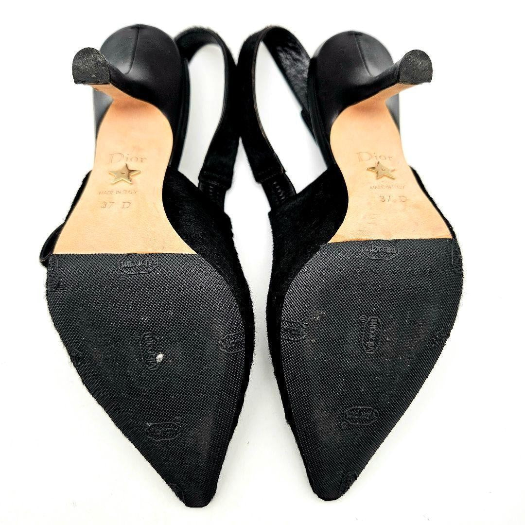 Christian Dior Shoes Pumps Heel EU 37 US 7 Black Authentic