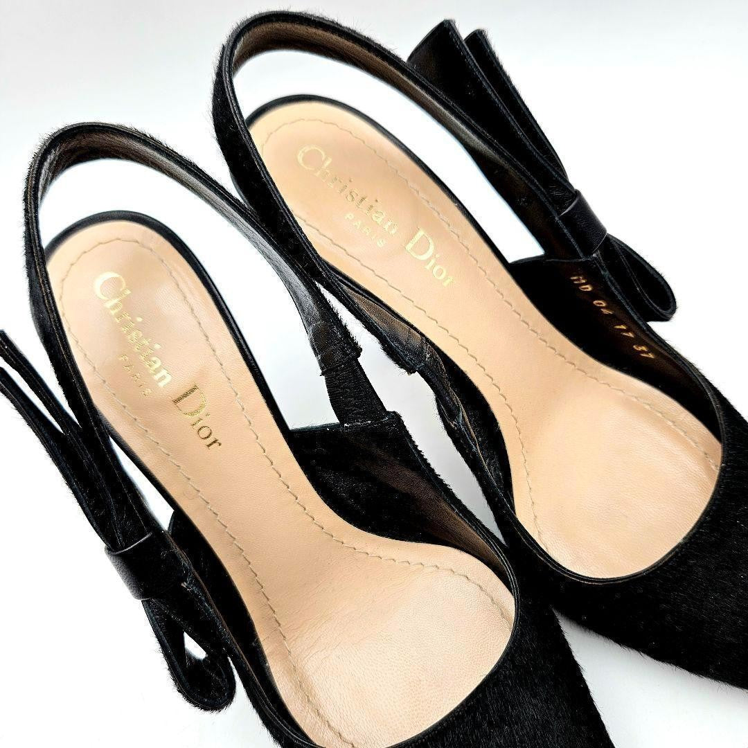 Christian Dior Shoes Pumps Heel EU 37 US 7 Black Authentic