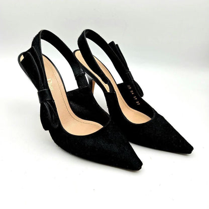 Christian Dior Shoes Pumps Heel EU 37 US 7 Black Authentic