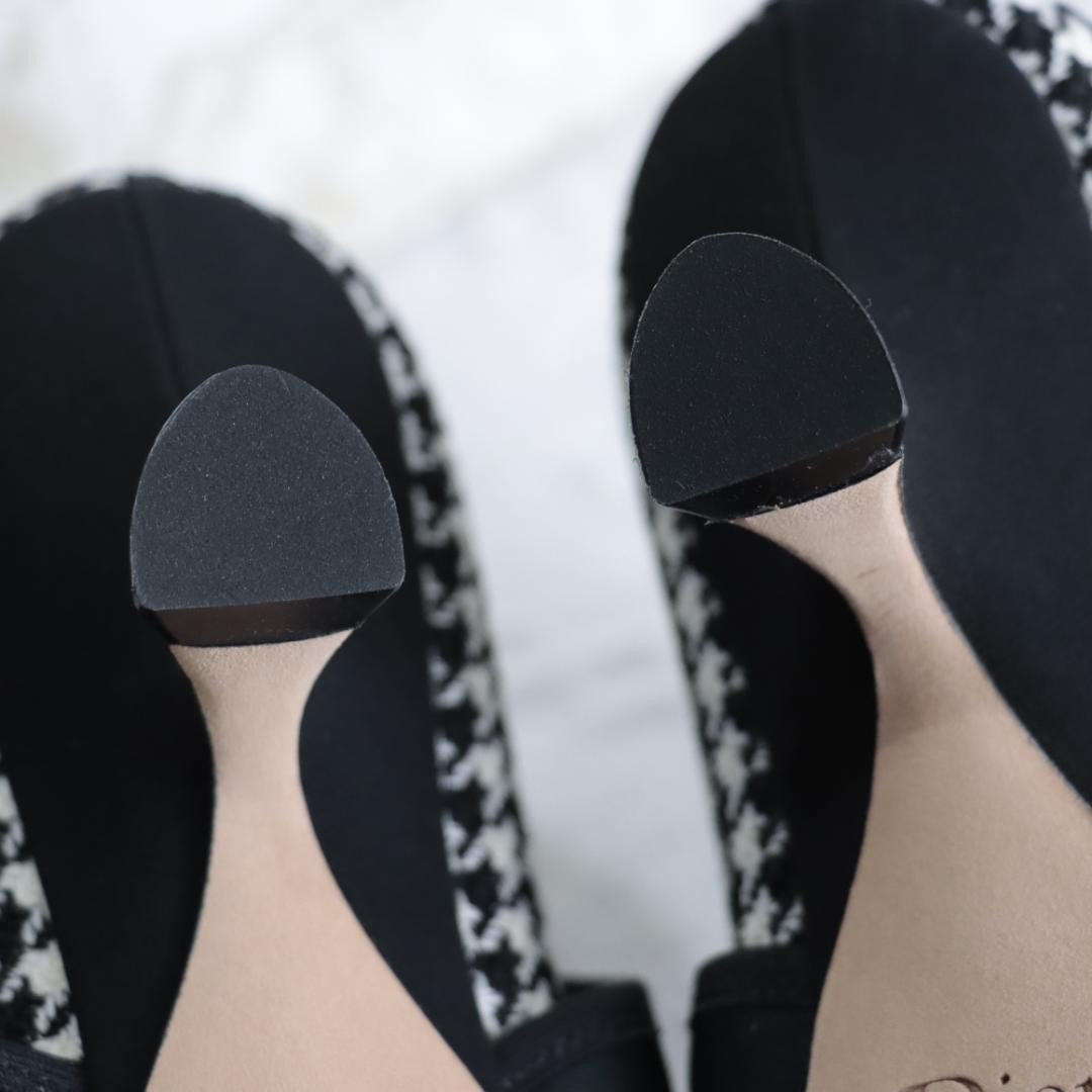 Christian Dior Shoes Pumps Heel Roger Vivier EU 35.5 US 5.5 Black White Auth