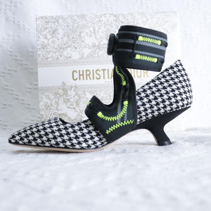 Christian Dior Shoes Pumps Heel Roger Vivier EU 35.5 US 5.5 Black White Auth