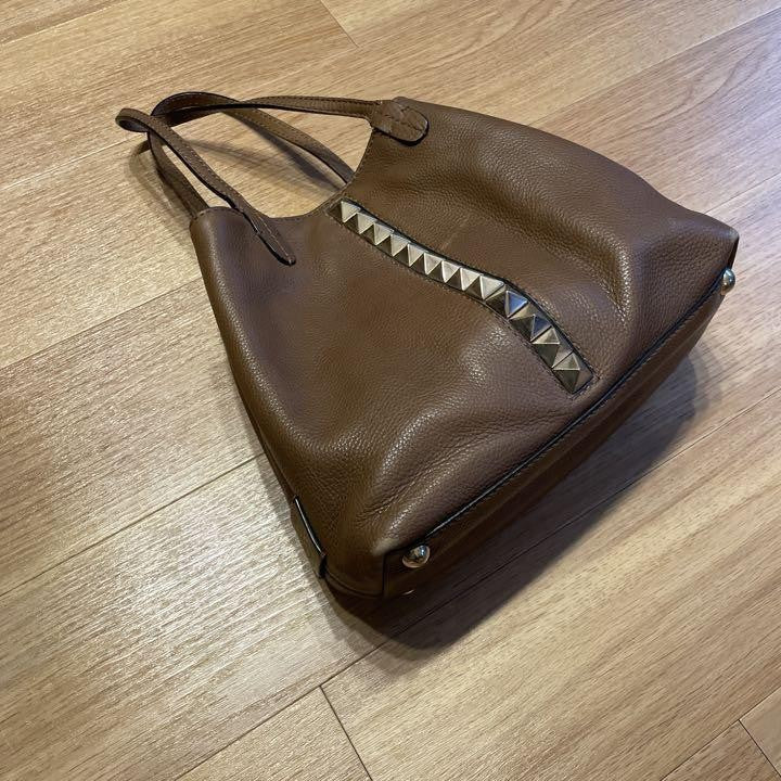 Valentino Hand Bag Tote Purse Studs Authentic