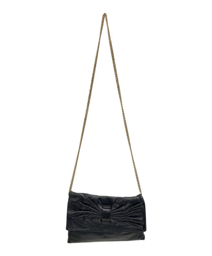 RED VALENTINO Shoulder Bag Purse Black Authentic