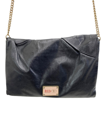 RED VALENTINO Shoulder Bag Purse Black Authentic