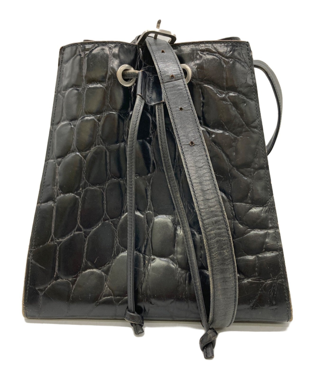 VERSACE Shoulder Bag Purse Black Authentic