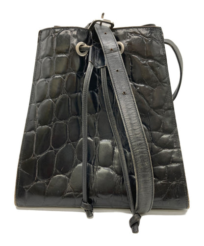 VERSACE Shoulder Bag Purse Black Authentic