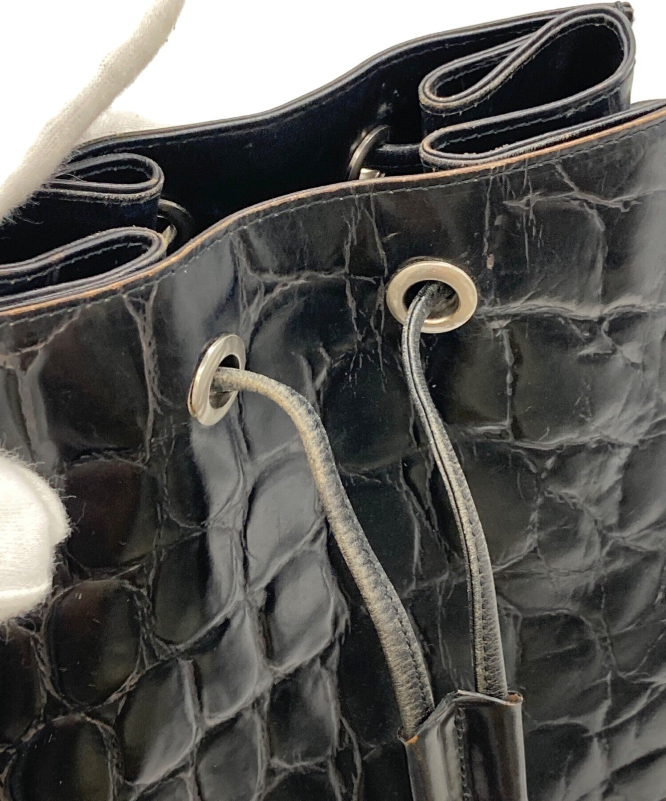 VERSACE Shoulder Bag Purse Black Authentic