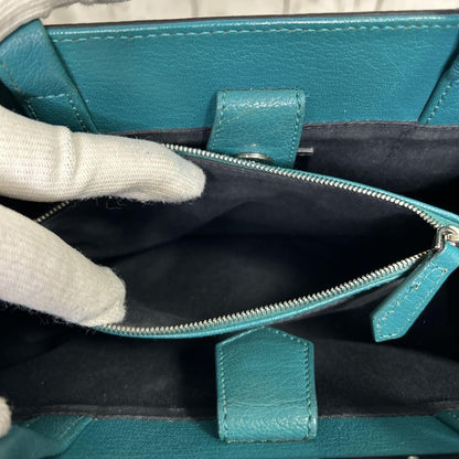 FENDI Shoulder Bag Purse 2Jours Green Blue Authentic