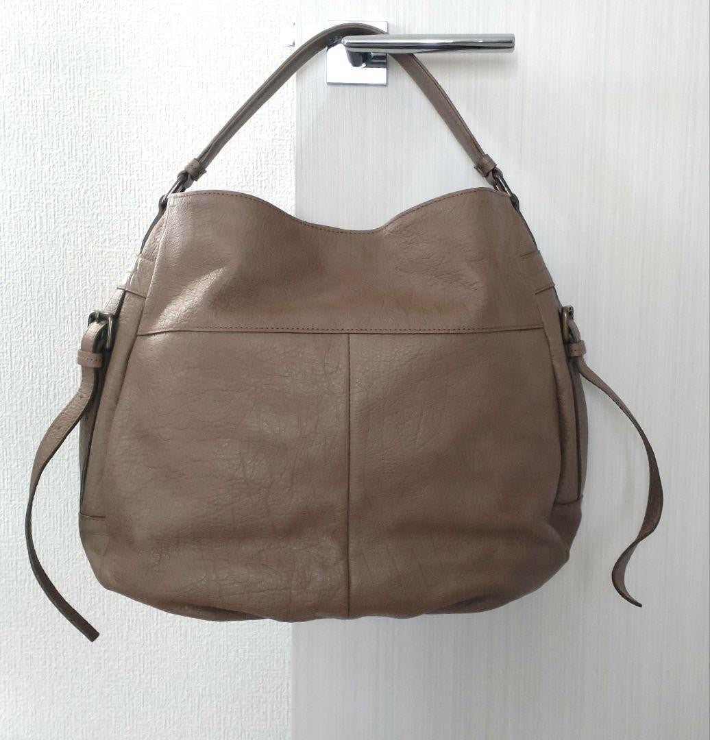 BURBERRY BLUE LABEL Shoulder Bag Purse Beige Authentic
