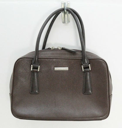 BURBERRY Bag Nova Check Logo Plate Hand Tote Purse