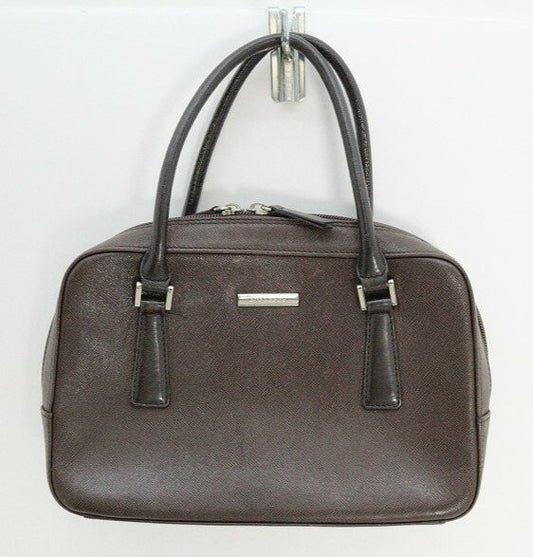 BURBERRY Bag Nova Check Logo Plate Hand Tote Purse