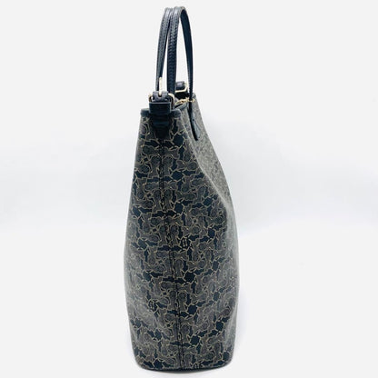 CELINE tote bag Purse Horse carriage Leather convertible Authentic Used Women's