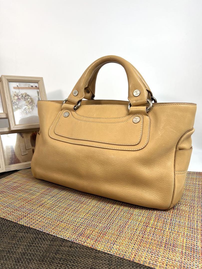 CELINE handbag Purse Boogie Bag Leather Used Women's Authentic