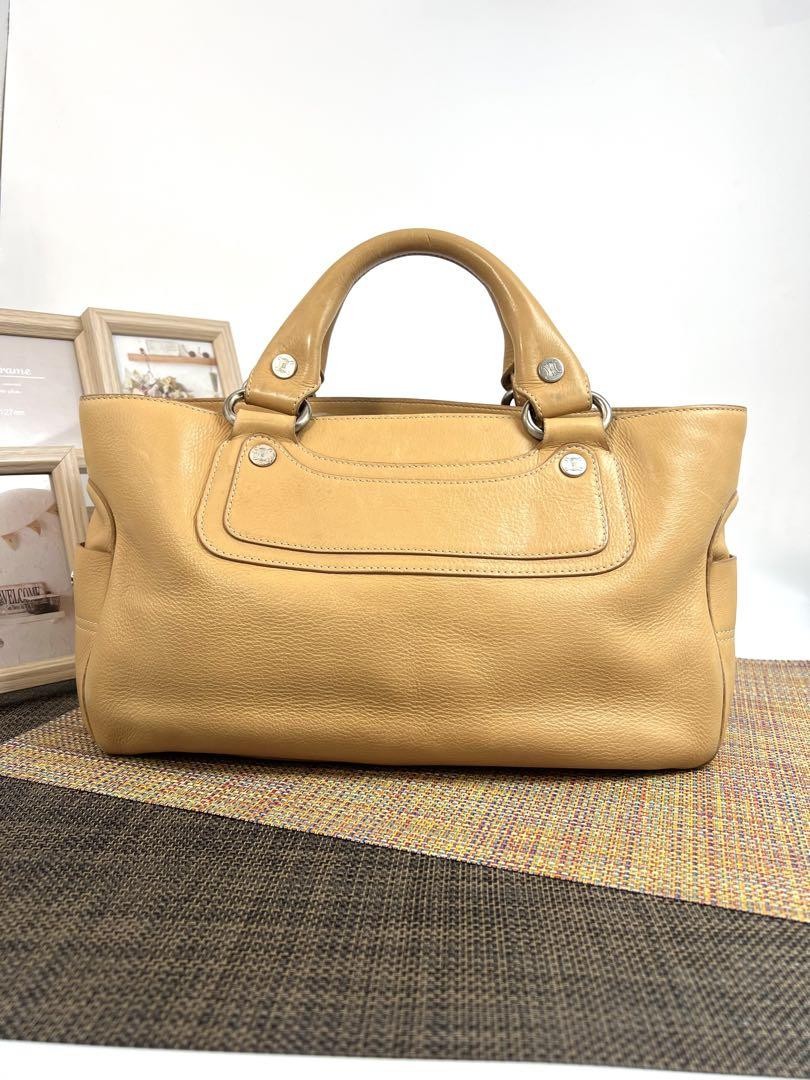 CELINE handbag Purse Boogie Bag Leather Used Women's Authentic