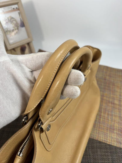 CELINE handbag Purse Boogie Bag Leather Used Women's Authentic