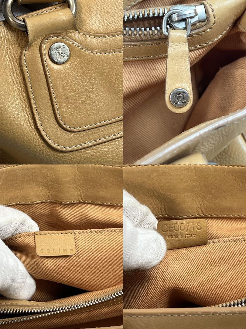 CELINE handbag Purse Boogie Bag Leather Used Women's Authentic