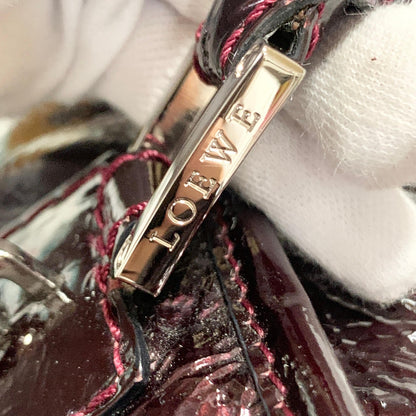 LOEWE Bag Amazona Anagram Patent Handbag Tote Purse Patent Used Women's Auth