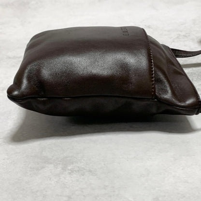 LOEWE Bag Anagram Shoulder Purse Leather Brown  Used Women's Authentic