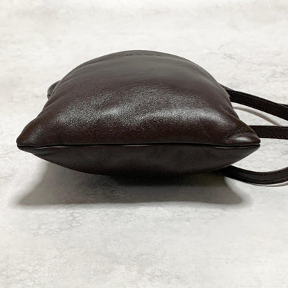 LOEWE Bag Anagram Shoulder Purse Leather Brown  Used Women's Authentic