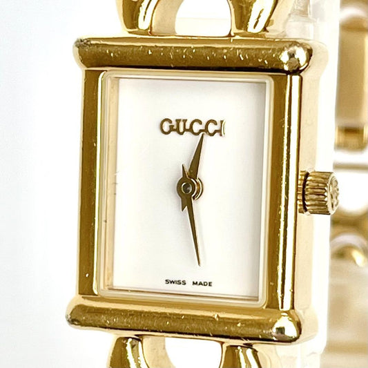 GUCCI 1800L Quartz Watch Wristwatch Gold Women's Authentic