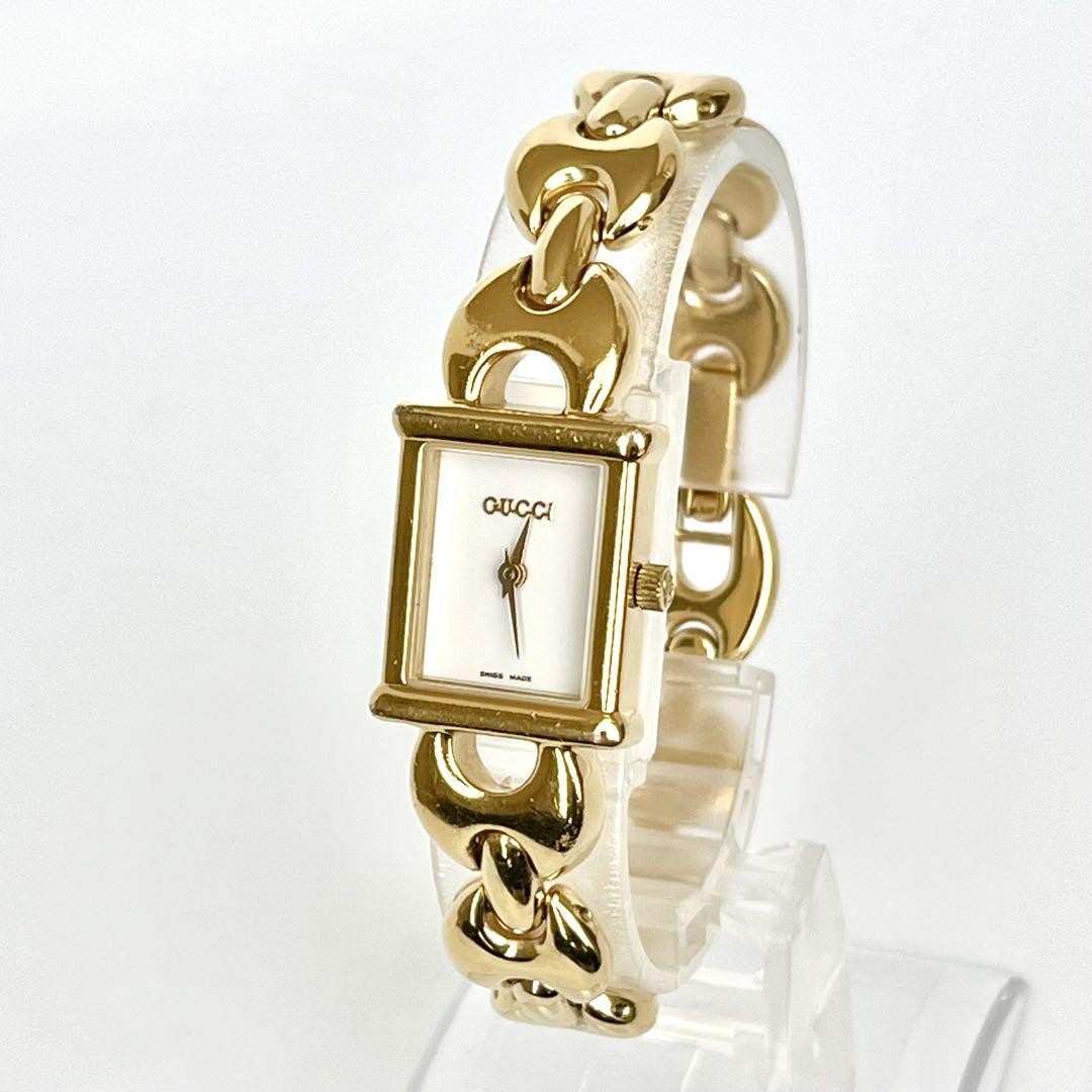 GUCCI 1800L Quartz Watch Wristwatch Gold Women's Authentic