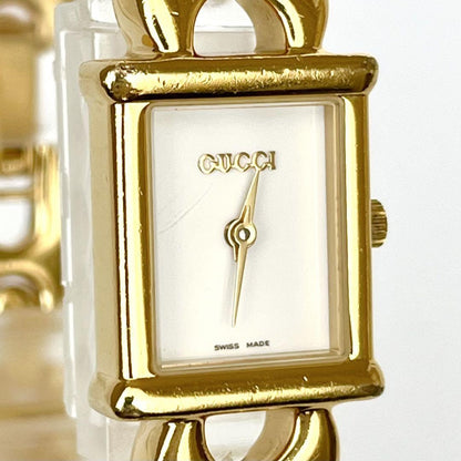 GUCCI 1800L Quartz Watch Wristwatch Gold Women's Authentic
