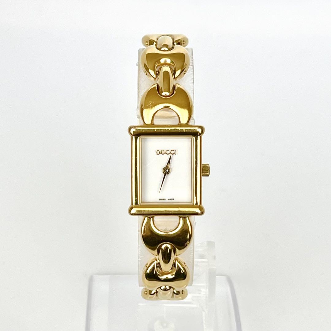 GUCCI 1800L Quartz Watch Wristwatch Gold Women's Authentic