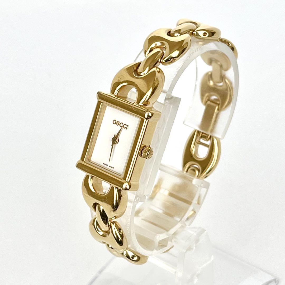 GUCCI 1800L Quartz Watch Wristwatch Gold Women's Authentic