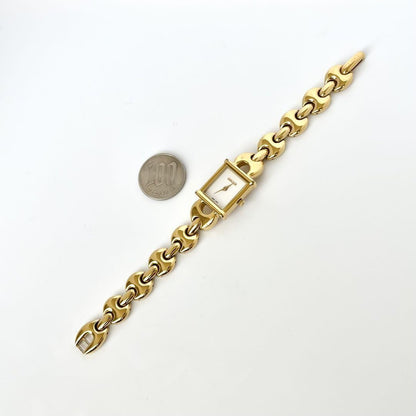 GUCCI 1800L Quartz Watch Wristwatch Gold Women's Authentic
