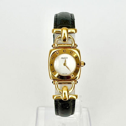 GUCCI 6300L Quartz Watch Wristwatch Gold Women's Authentic