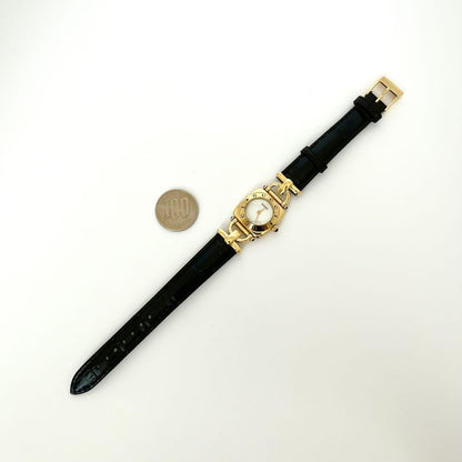 GUCCI 6300L Quartz Watch Wristwatch Gold Women's Authentic