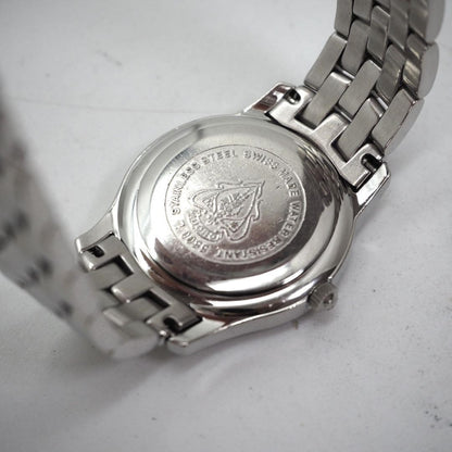 GUCCI 5500L Quartz Watch Wristwatch White Silver Women's Authentic