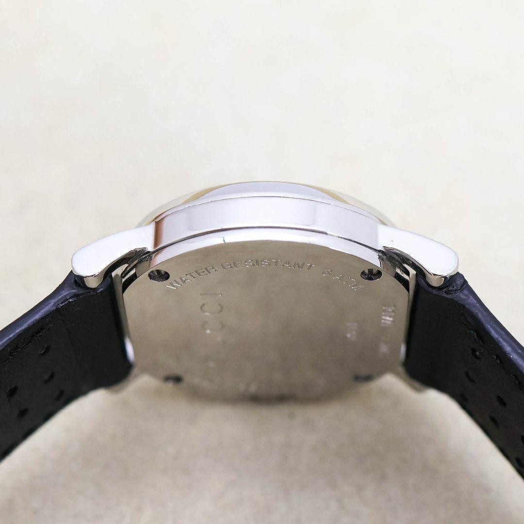 GUCCI 101L Quartz Watch Wristwatch Silver Black Women's Authentic