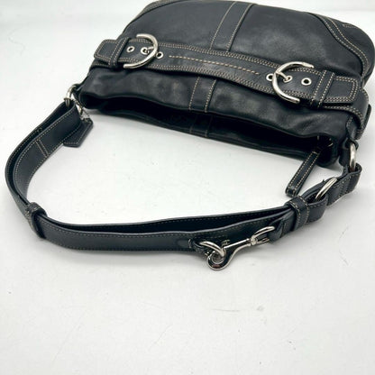 COACH Shoulder Bag Purse 2way Leather Black Authentic