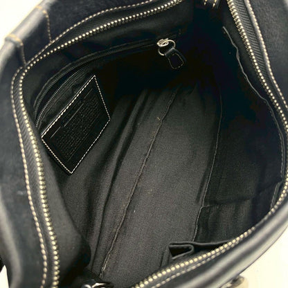 COACH Shoulder Bag Purse 2way Leather Black Authentic