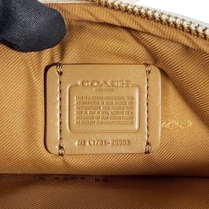 COACH Shoulder Camera Bag Purse 26953 Leather Cream Authentic