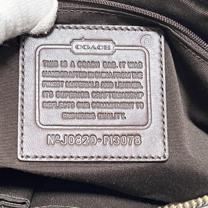 COACH Shoulder Bag Purse Signature Canvas Leather Suede Authentic