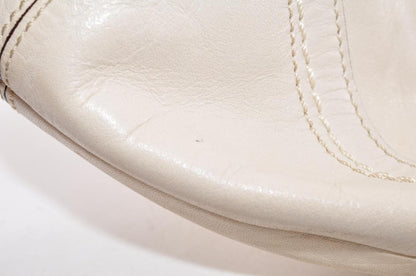 COACH Shoulder Bag Purse White Authentic