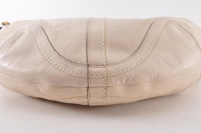 COACH Shoulder Bag Purse White Authentic