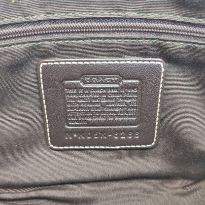 COACH Shoulder Bag Purse Signature Canvas Leather Beige Brown Authentic